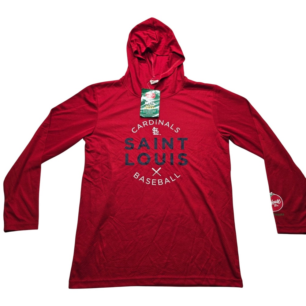 St. Louis Cardinals MLB Baseball Hoodie Performance Shirt Red Youth XL